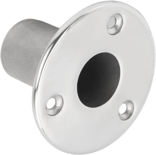 Fitting per imbarcazione 25 mm - Base in acciaio inossidabile - Leva per barche - Yacht/Marine - Installazione semplice - Superficie lucidata