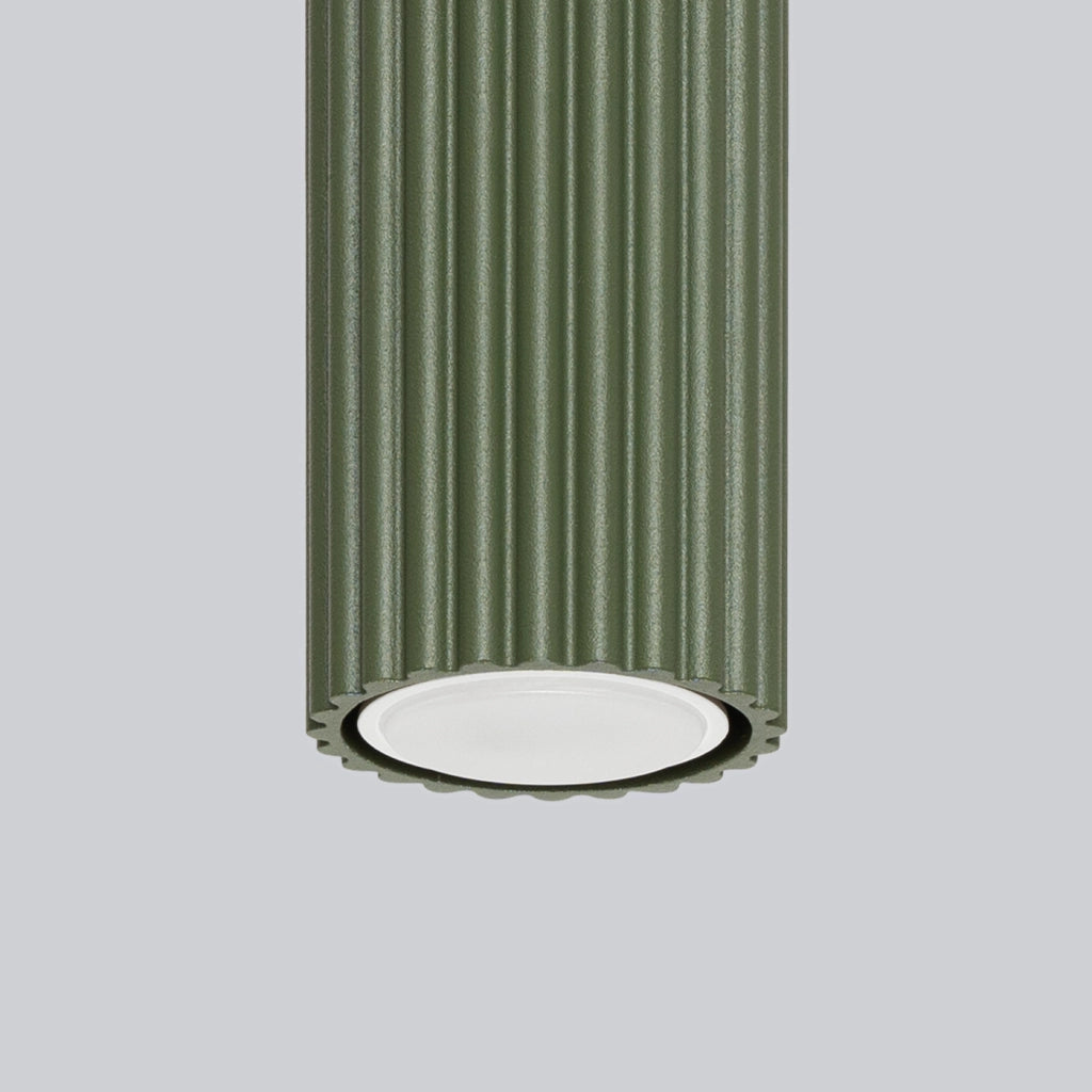 Lampada da soffitto KARBON 30 verde oliva