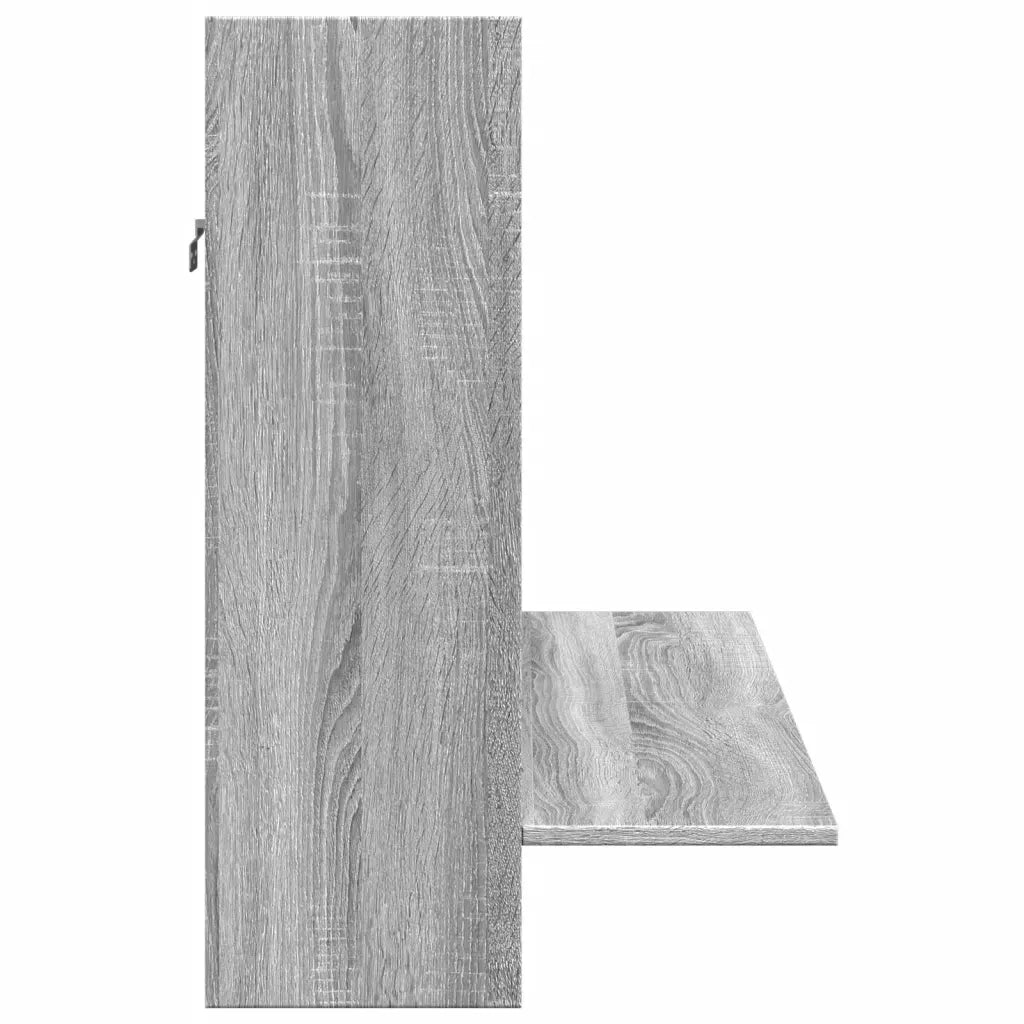 Scrivania a Parete Grigio Sonoma 105x48x75cm Legno Multistrato 847973