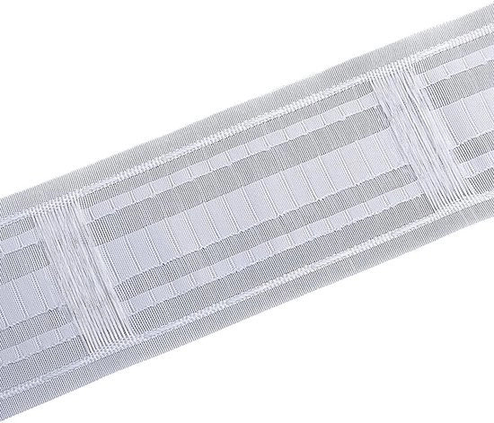 Banda per tende 85 mm - Universale banda per tende pieghevole - Lacci apribili - Resistente/Duraturo - Impermeabile - Adatto per tende DIY - Banda per inizio tenda