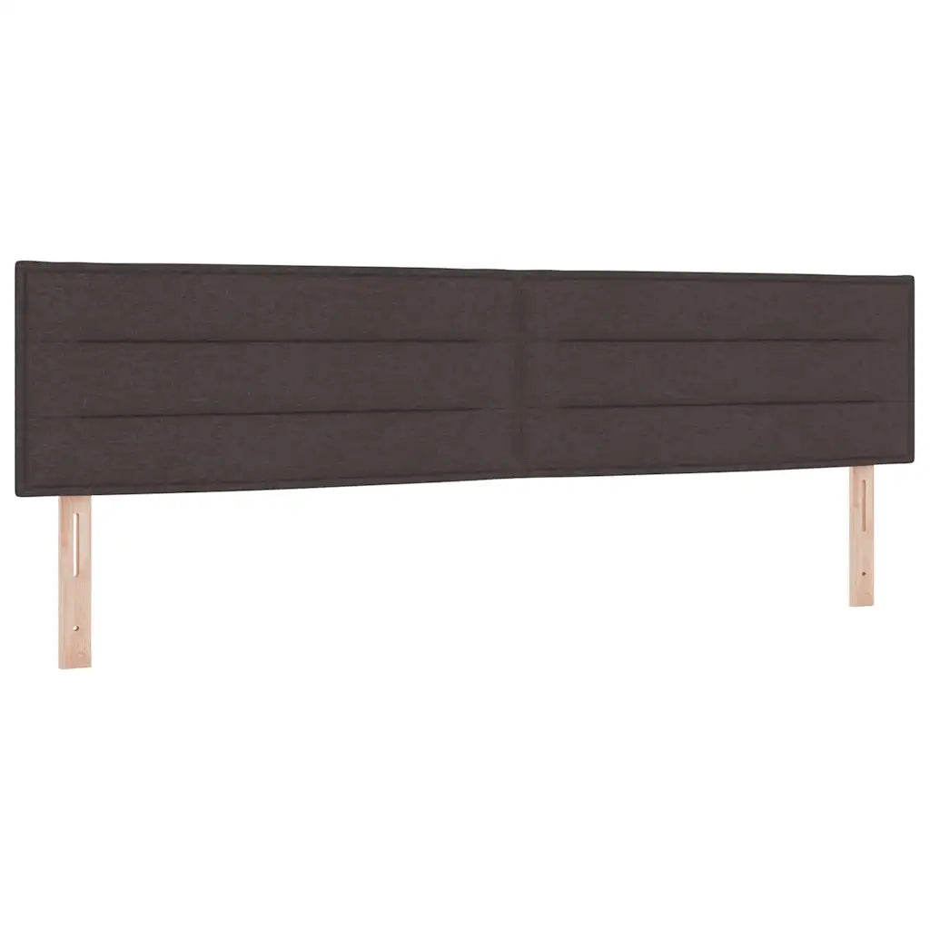 Letto a molle con cuscino Marrone Scuro 200 x 200 cm Tessuto 3338870