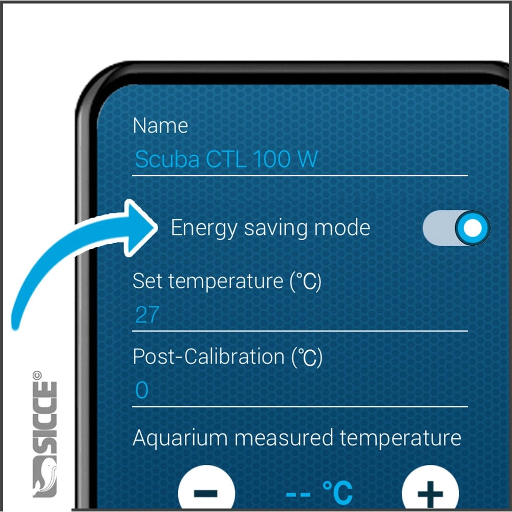 Sicce Scuba Contactless 250w - riscaldatore con tecnologia Wireless NFC