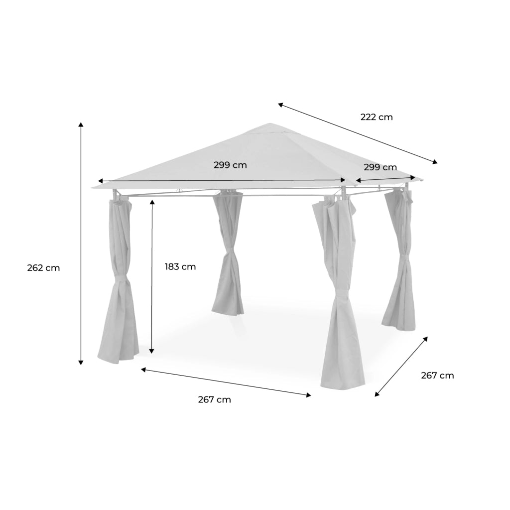 Copertura per pergola 3x3m, beige
