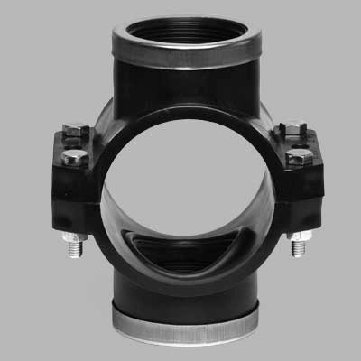 STAFFA DOPPIA CON RINFORZO E GUARNIZIONE PIATTA PN 10  75 x 11/2     UNIDELTA