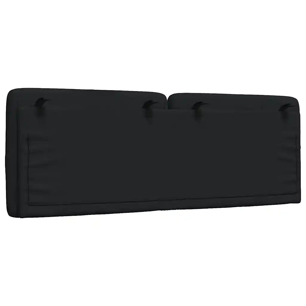 Cuscino Testiera-Cuscino per Testiera Nero 120 cm in Tessuto