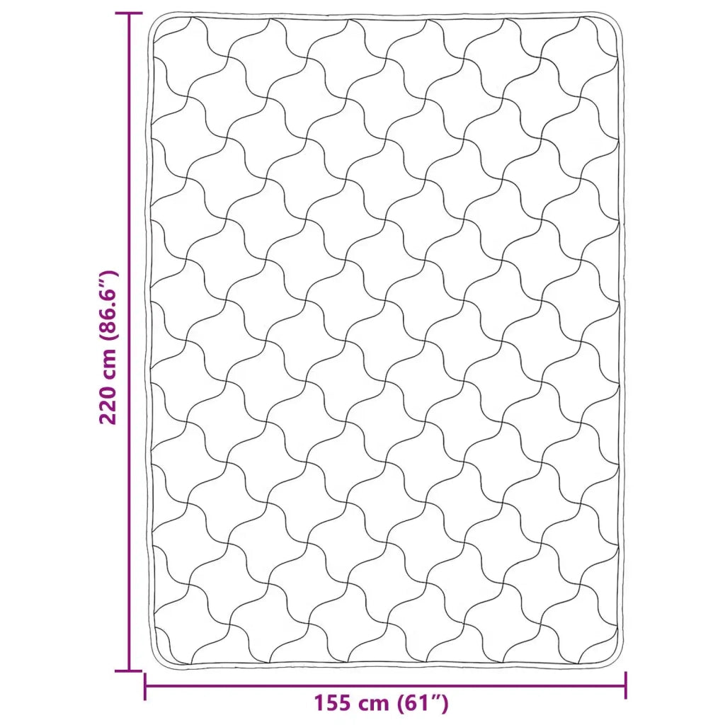Duvet Invernale Rosa 155 x 220 cm Microfibra e Fleece Teddy 42026344