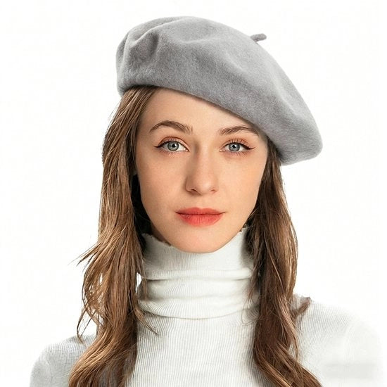 Cappello Classico con Design Artistico Francese - Grigio