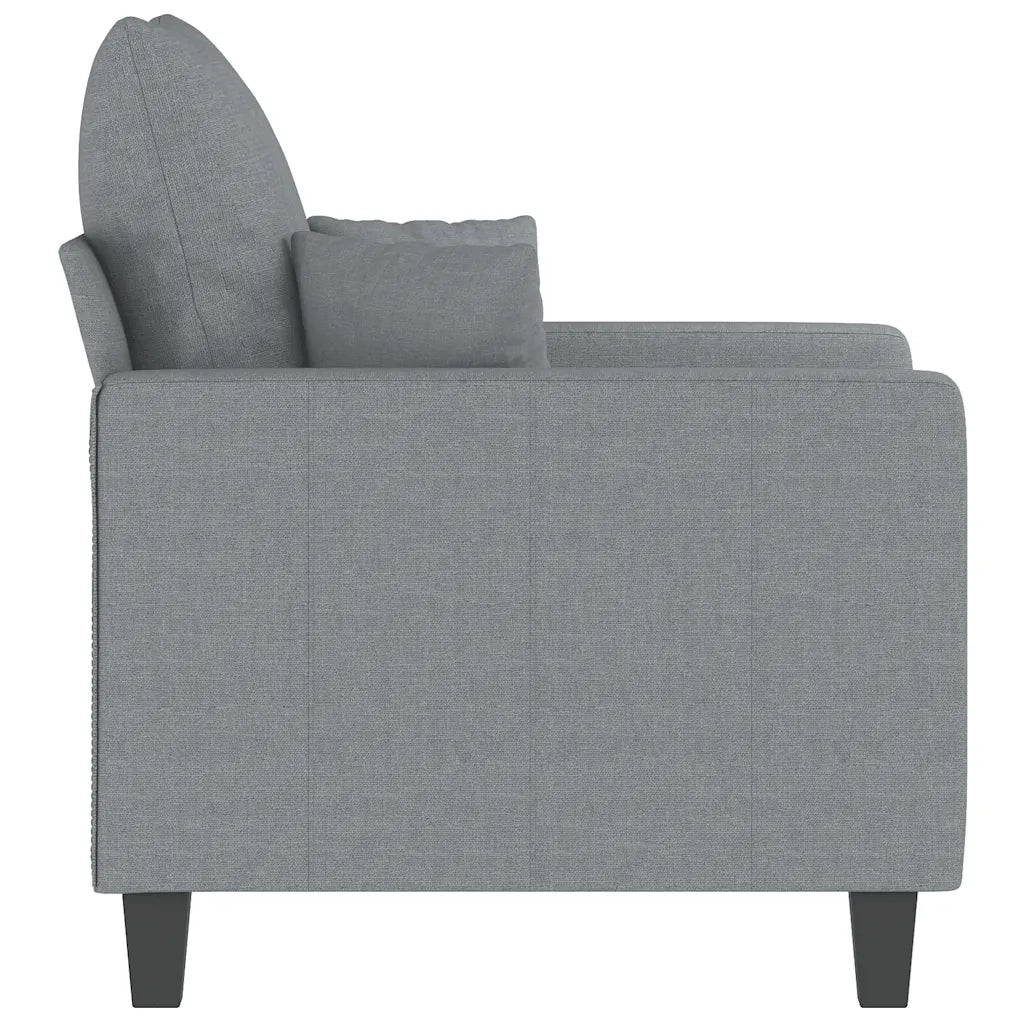 Poltrona | Sedia Relax Grigio Chiaro 60 cm in Tessuto
