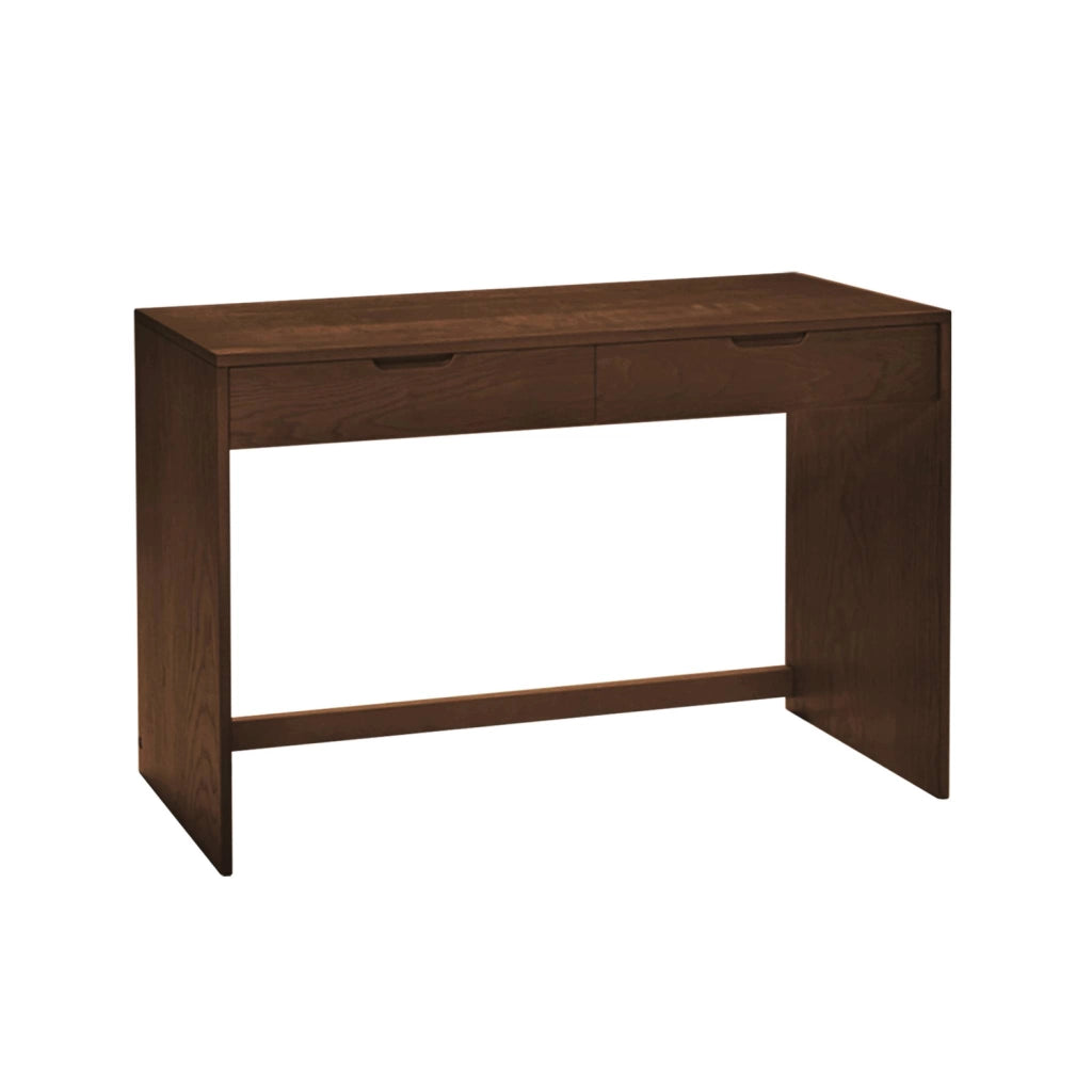 Consolle in legno 2 cassetti, 120cm, noce