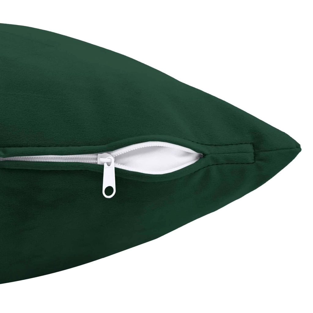 Federa 2 pcs HEERLEN Verde Scuro 40 x 70 cm Velluto 909477