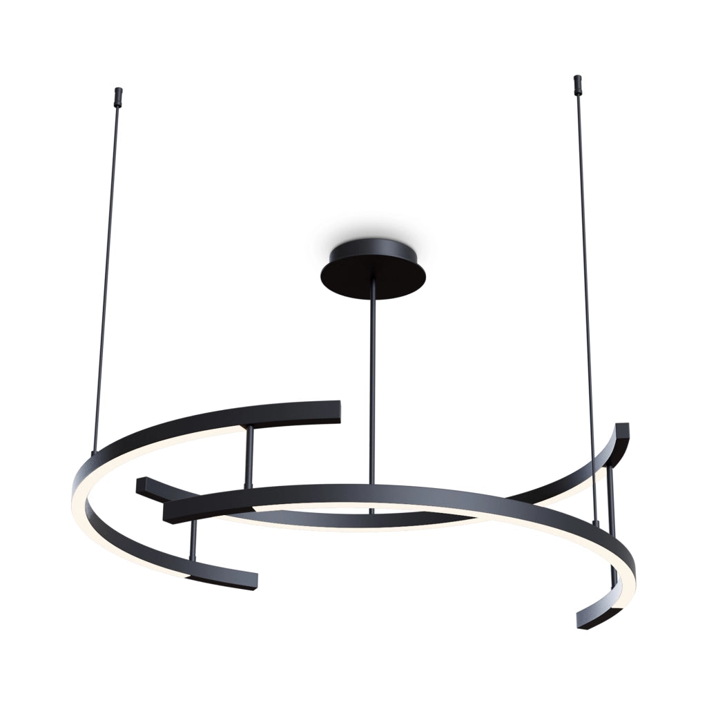 Lampada sospesa LED Maytoni Line Ø83 nero 4000K 52W