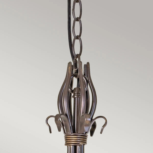 Lampadario Windermere Elstead ruggine oro 6xE14 60W