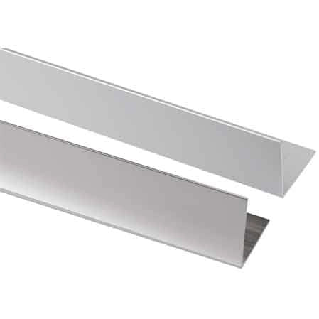 PROFILO PER RIVESTIMENTI ANGOLARI 15x15x1 mm - Satinato - barra 2 mt 851 - 10 metrilineari- ARCANSAS