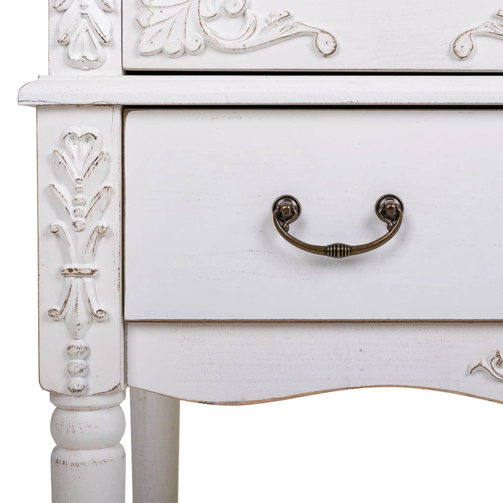 Armadio in legno bianco 80x42x140h