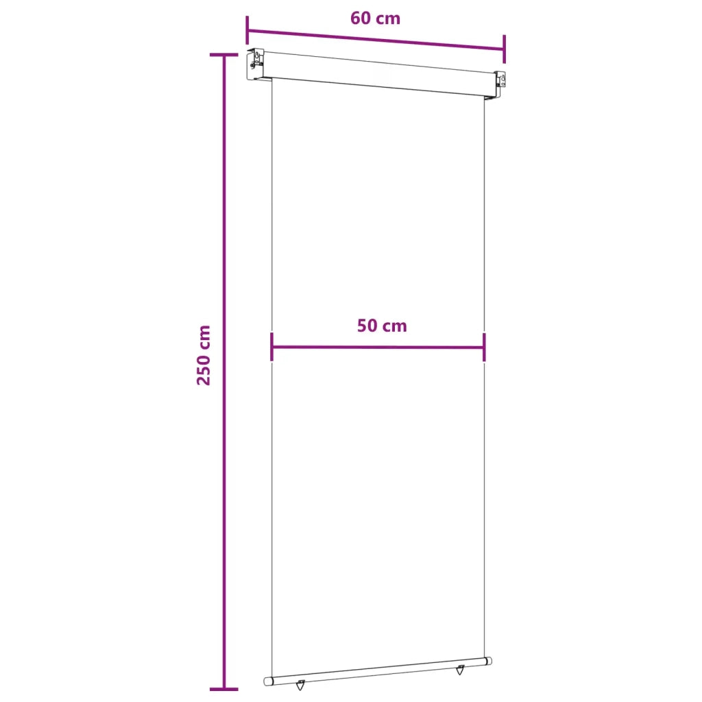 Tenda laterale per balcone-Tenda parasole per balcone 100% poliestere ferro acciaio 470390
