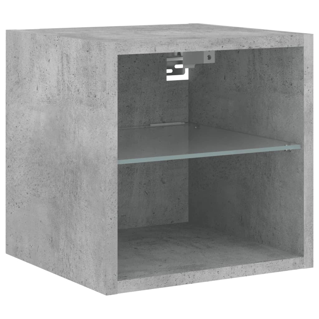 Mobile TV multimediale da parete mensola TV credenza mobile TV sala da pranzo soggiorno camera da letto e luci LED 2 pezzi 30 x 28,5 x 30 cm grigio 02_0029125