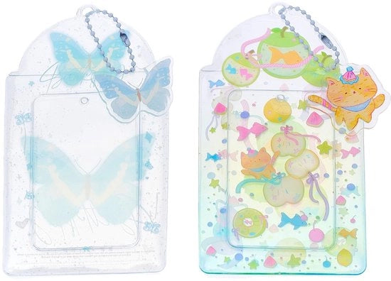 Oggetto da Tavolo per Fotografie 2 pezzi - Chiave d'accesso Decorativa - 7,8 x 13,5 cm - Plastica - Accessori Portatili - Design Colorato - Custodia per Fotografie