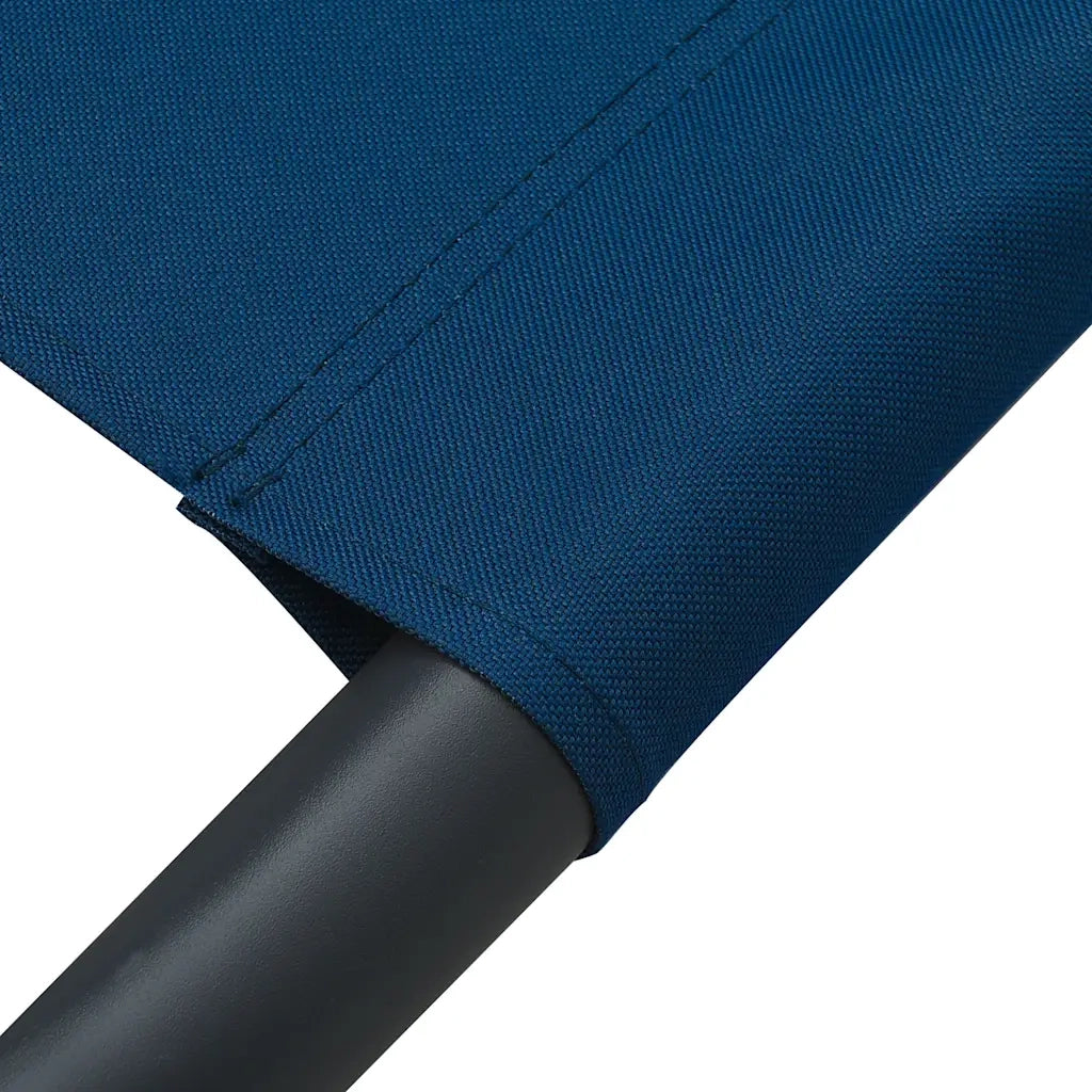 Lettino Prendisole | Sdraio da giardino | Lettino da sole con Baldacchino e Cuscini Blu