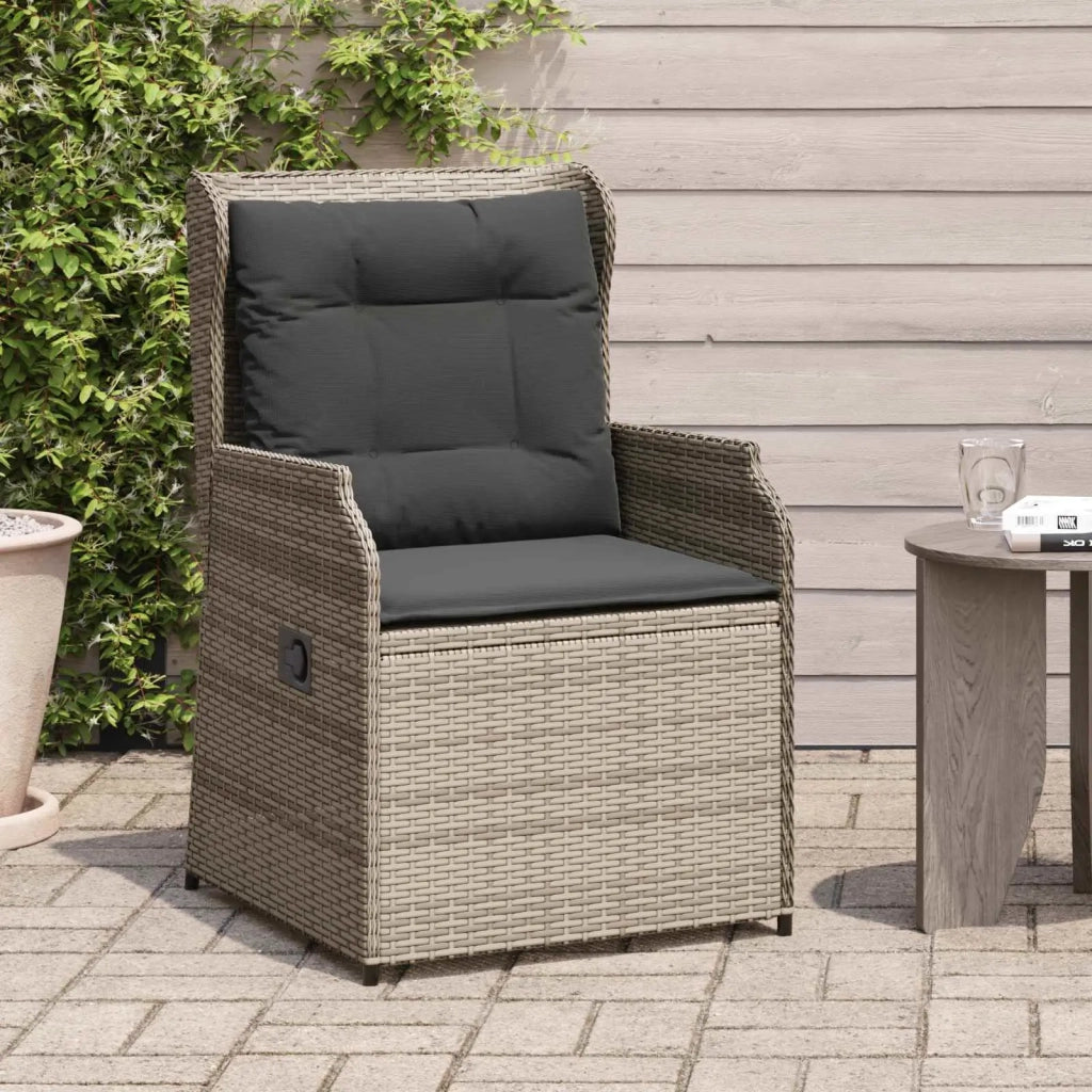 Panchina da giardino 2 pcs Grigio polyrattan 3394487