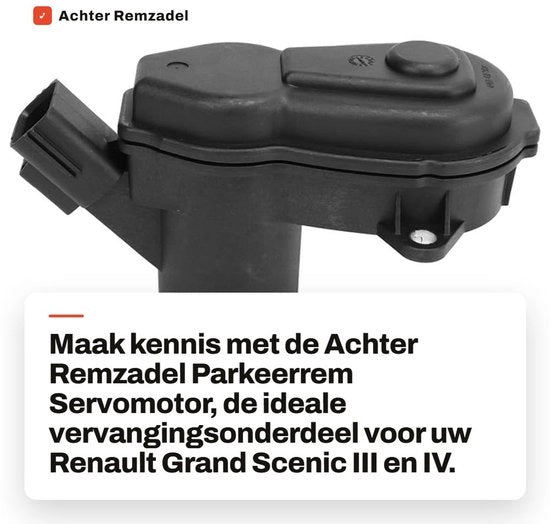 Vervanging Remklauw Servomotor Parkeerrem Compatibile con Grand Scenic III/IV Effettiva frenatura