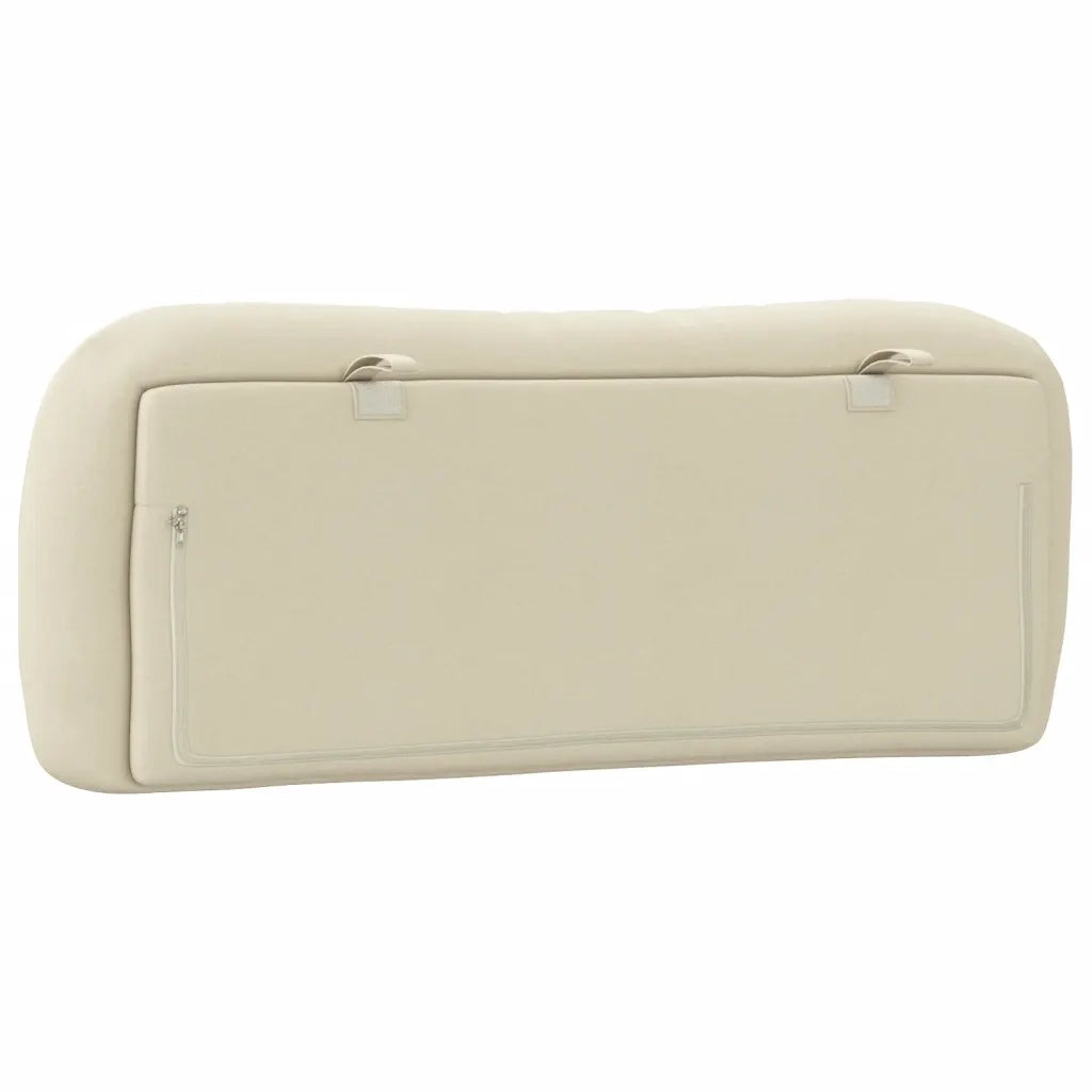 Cuscino Testiera Hvar Crema 100 cm in Tessuto 374554