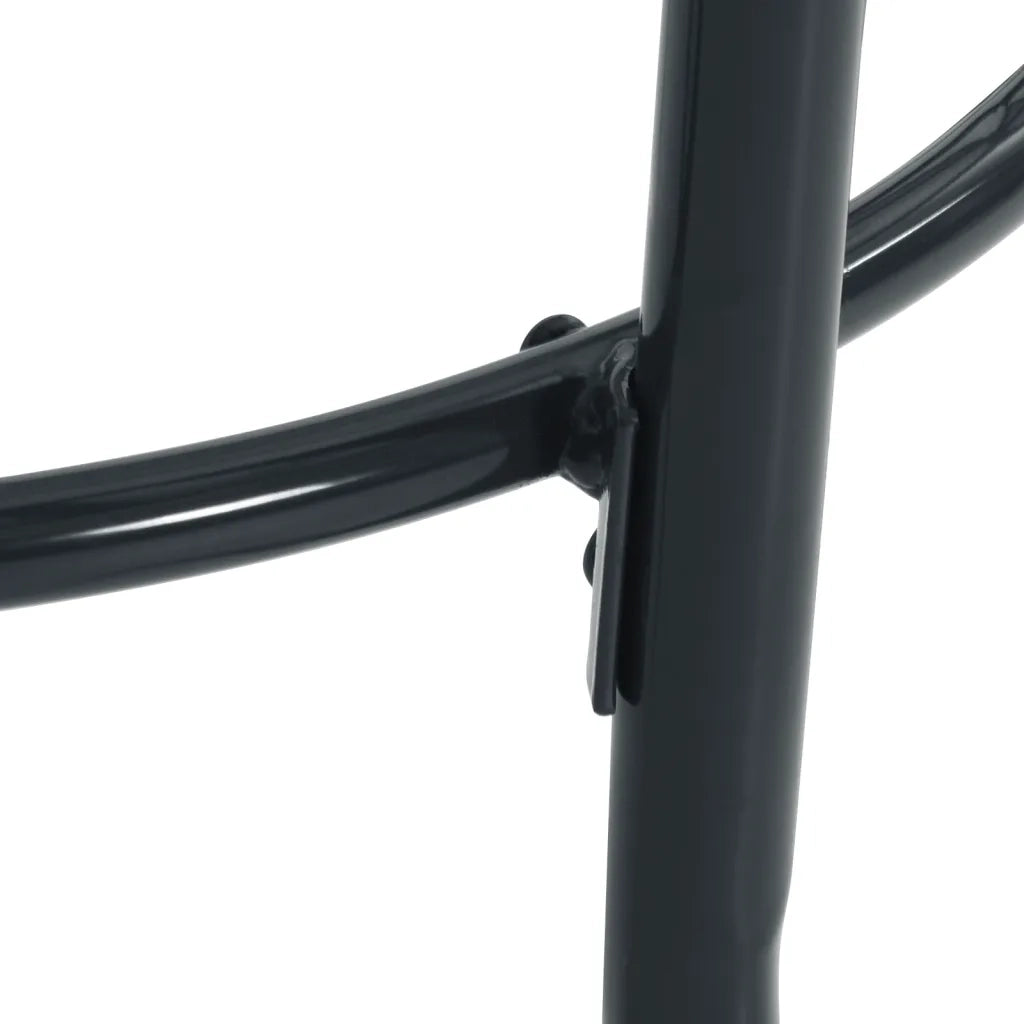 Set Sedie Giardino Reclinabili 3 pz | Sedie da Esterno Antracite Acciaio Verniciato