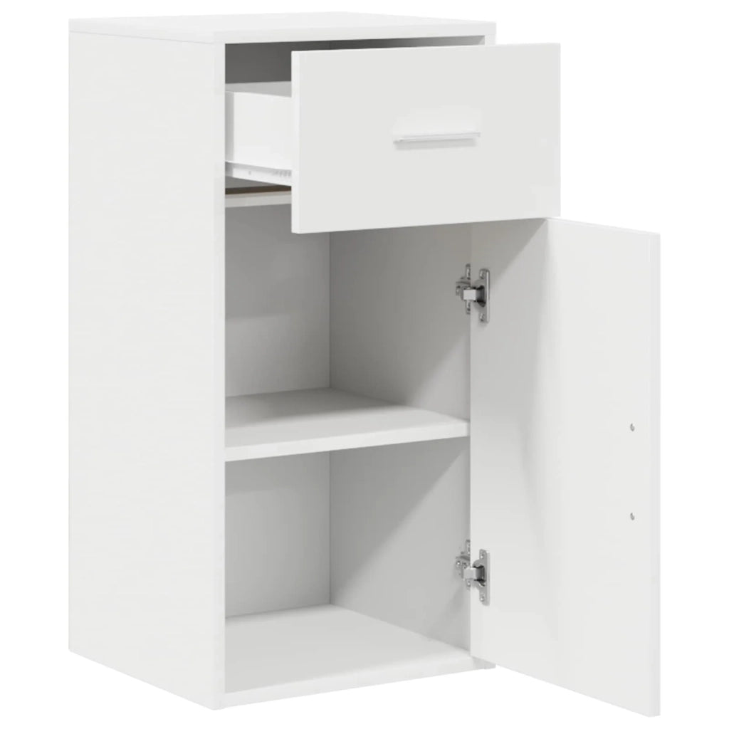 Credenza con cassetto Bianco 38 x 34 x 75 cm 869546