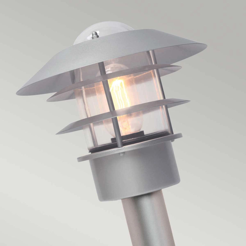 Paletto luce da giardino inox argento E27 60W Elstead