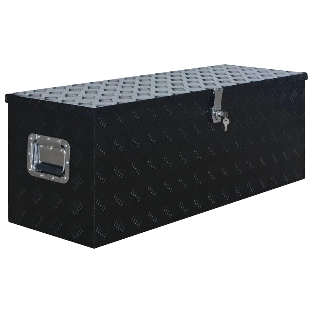 Scatola in alluminio 108,5 x 37 x 40 cm nera 02_0003196