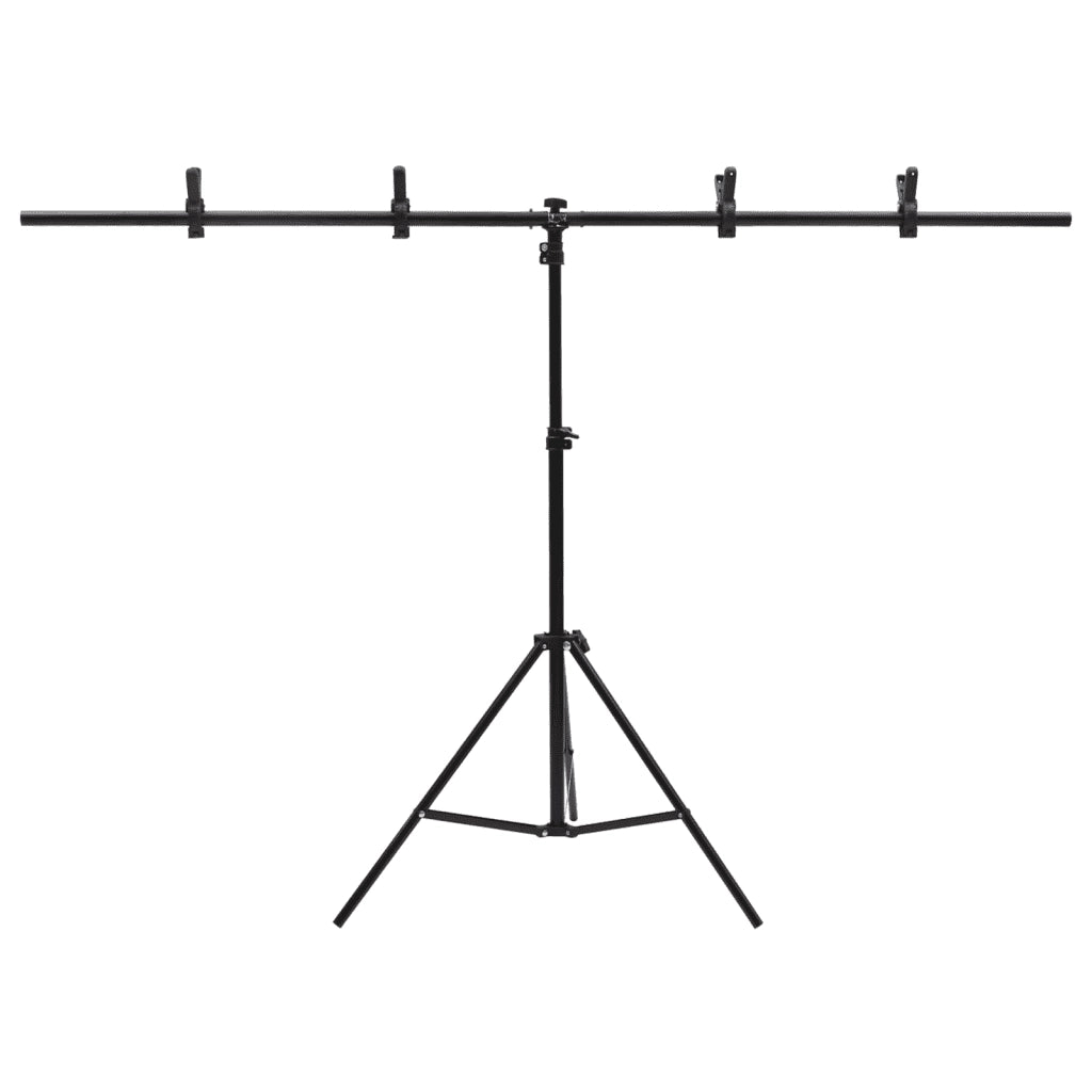 Supporto per Sfondo a T Nero 151x60x(70-200) cm CFW9258056