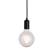 Lampada a sospensione loft nera 1xE27 Endon Studio