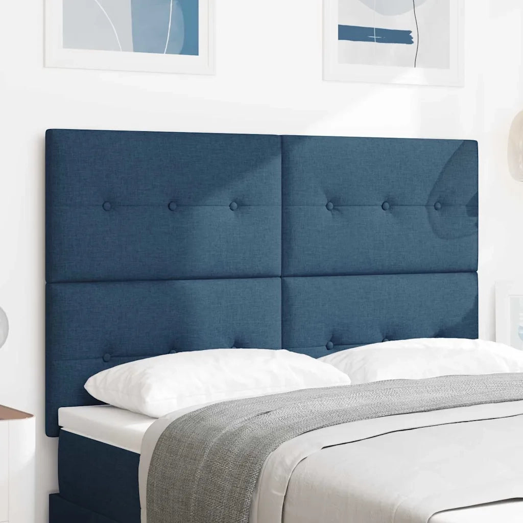 Testiera | Testata LED con strisce LED con Testiera | Testata Blu 160 cm Tessuto