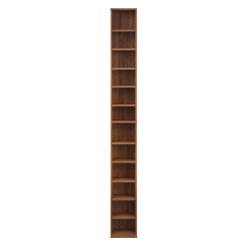 Mobile porta CD/DVD Tower 175 cm MDF melaminico noce 03_0004502