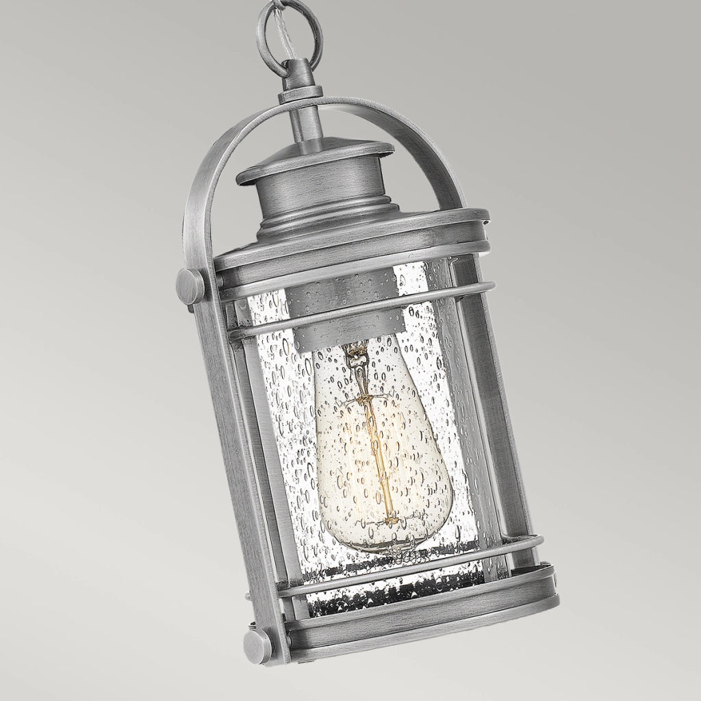 Lampada sospesa esterno alluminio E27 60W Quintiesse Booker