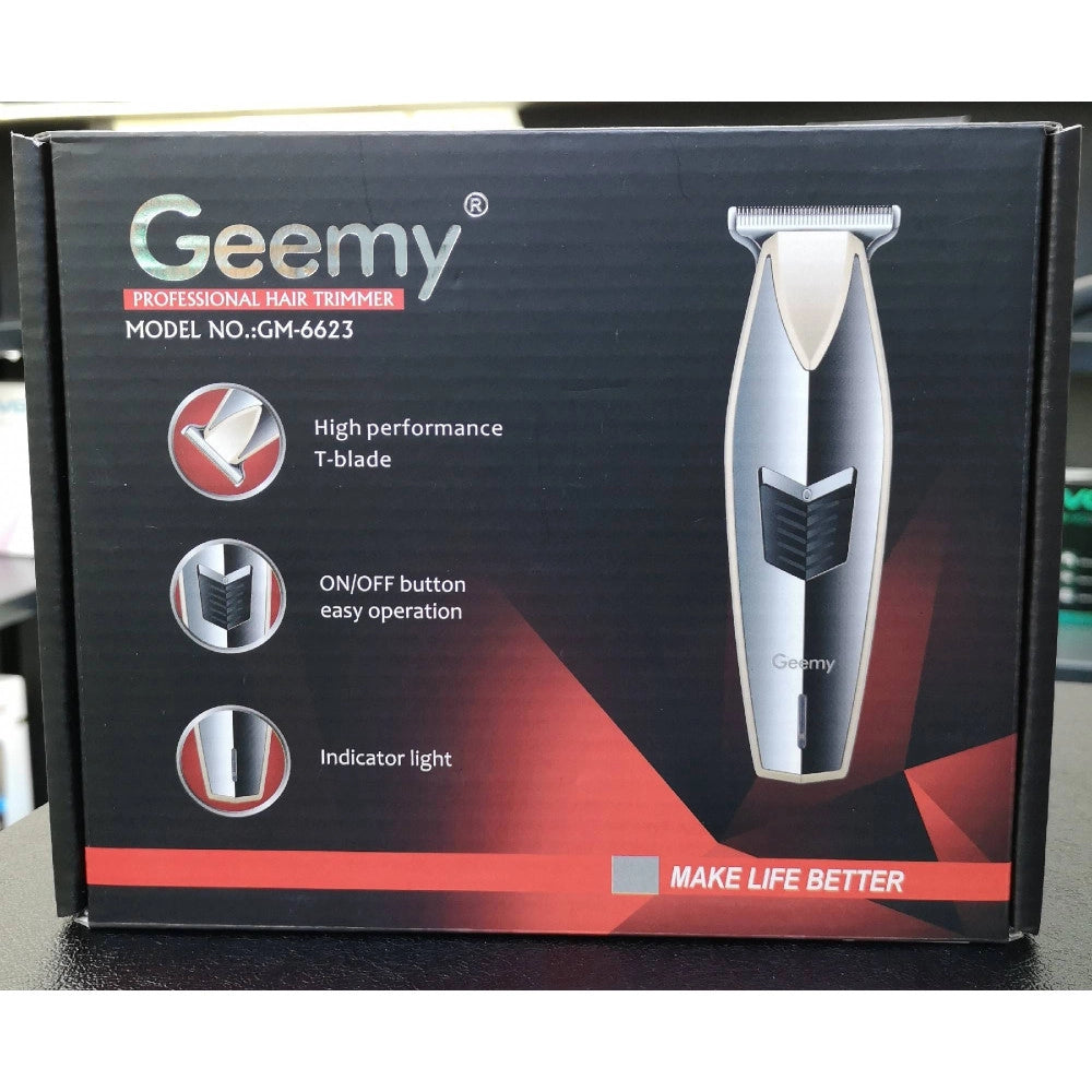 Trade Shop - Tagliacapelli Barba Elettrico Ricaricabile Professionale Trimmer Batteria Gm6623 -