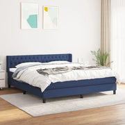 Giroletto a Molle con Materasso Blu 180x200 cm in Tessuto 3129975