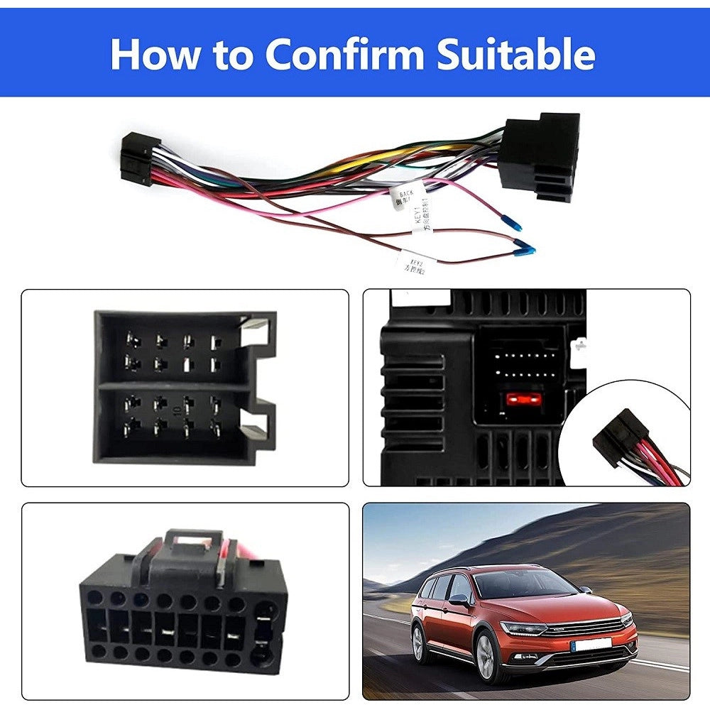 Trade Shop - Cavo Adattatore Da 16 Pin A Iso Presa Standard Autoradio Android Linee Controllo -