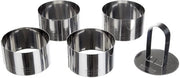 Set di stampi per biscotti in nylon e acciaio inossidabile, 4 pezzi, codice 508937
