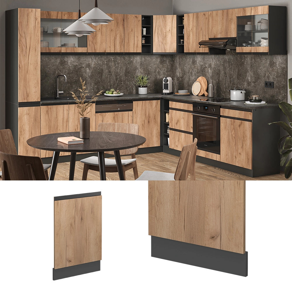 Vicco Pannello frontale Quercia dorata 44.6 cm Forma a J, senza piano di lavoro