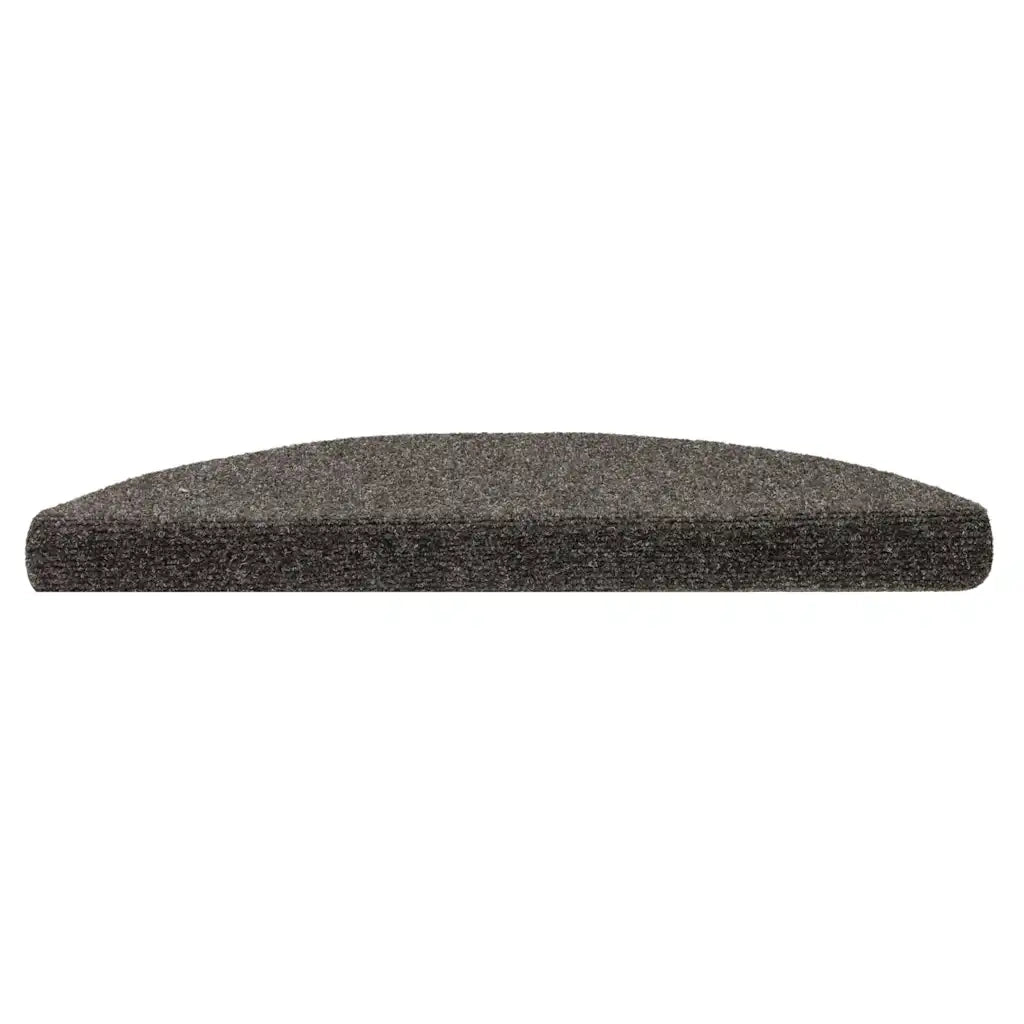 Tappetini per scale autoadesivi 20 pz 56x17x3 cm antracite semicircolari 3365675