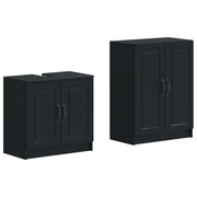Set di Armadi da Bagno da 2 Pezzi UTRECHT Nero 3417649