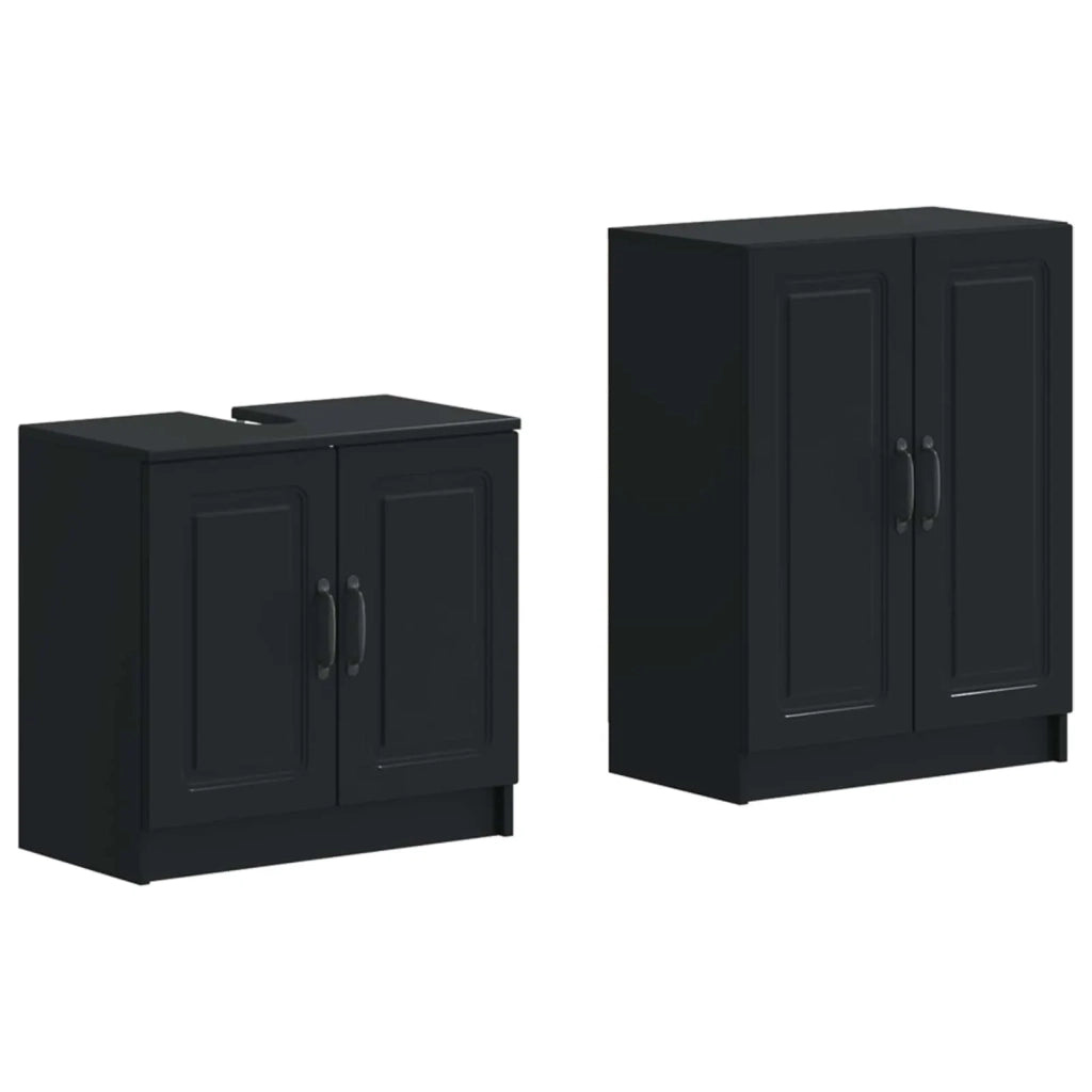Set di Armadi da Bagno da 2 Pezzi UTRECHT Nero 3417649