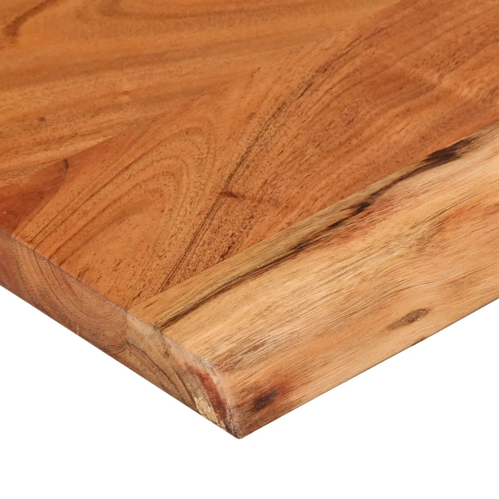 Piano Tavolo 120x40x2,5 cm Rettangolare Legno Acacia Bordi Vivi 370254