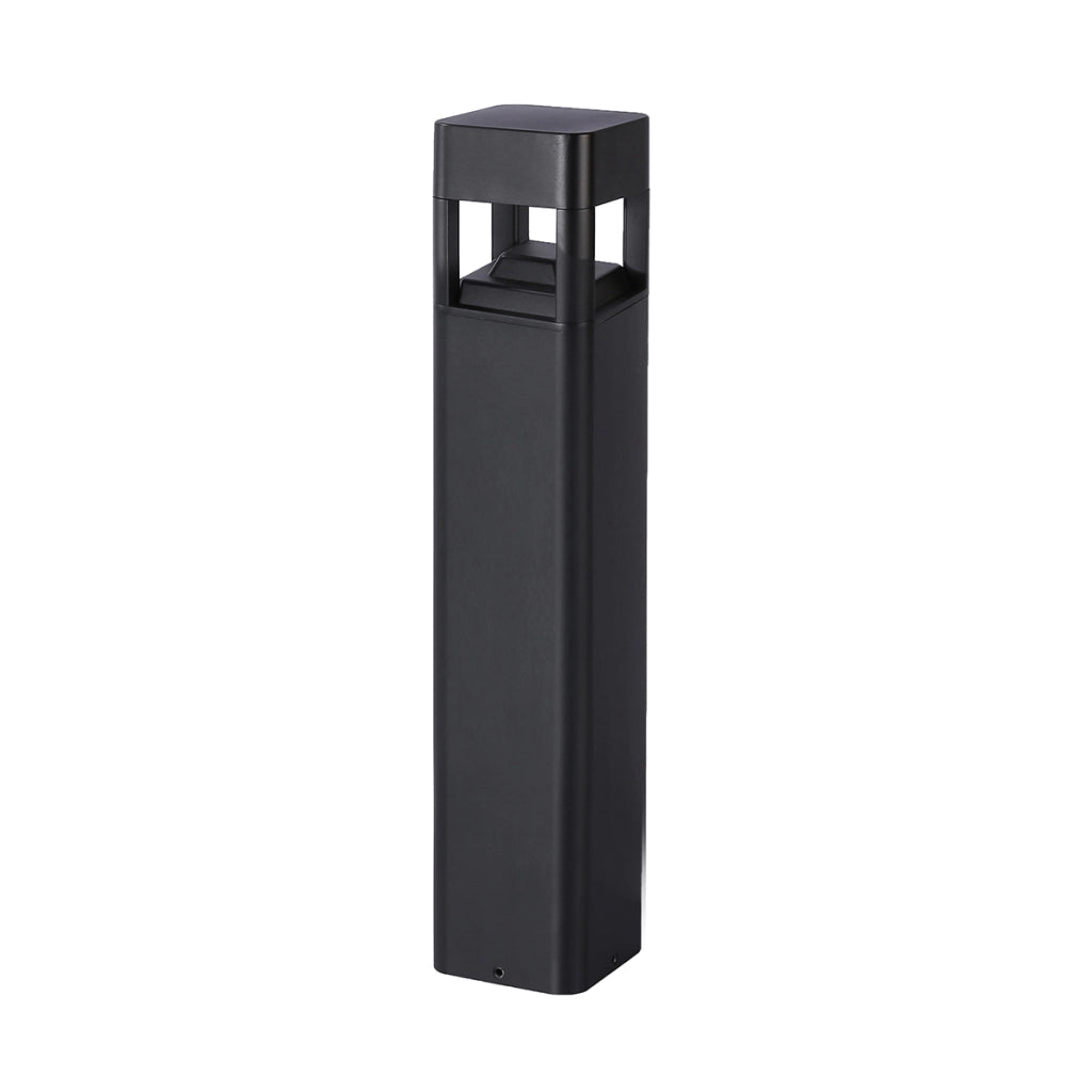 Paletto giardino Foleda nero quadrato 60cm LED 10W