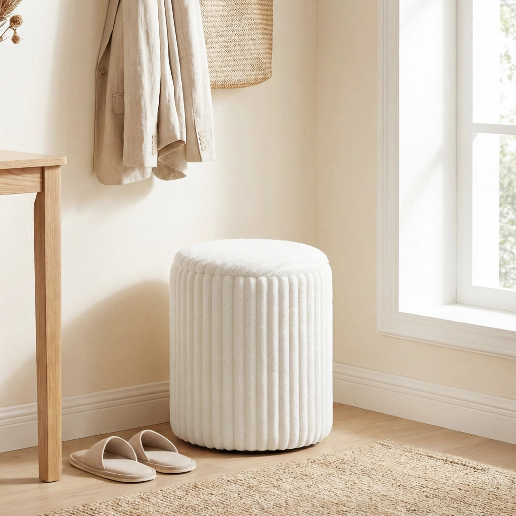Cassa Panca Contenitore con Coperchio ¨C Minimal ¨C Bianco