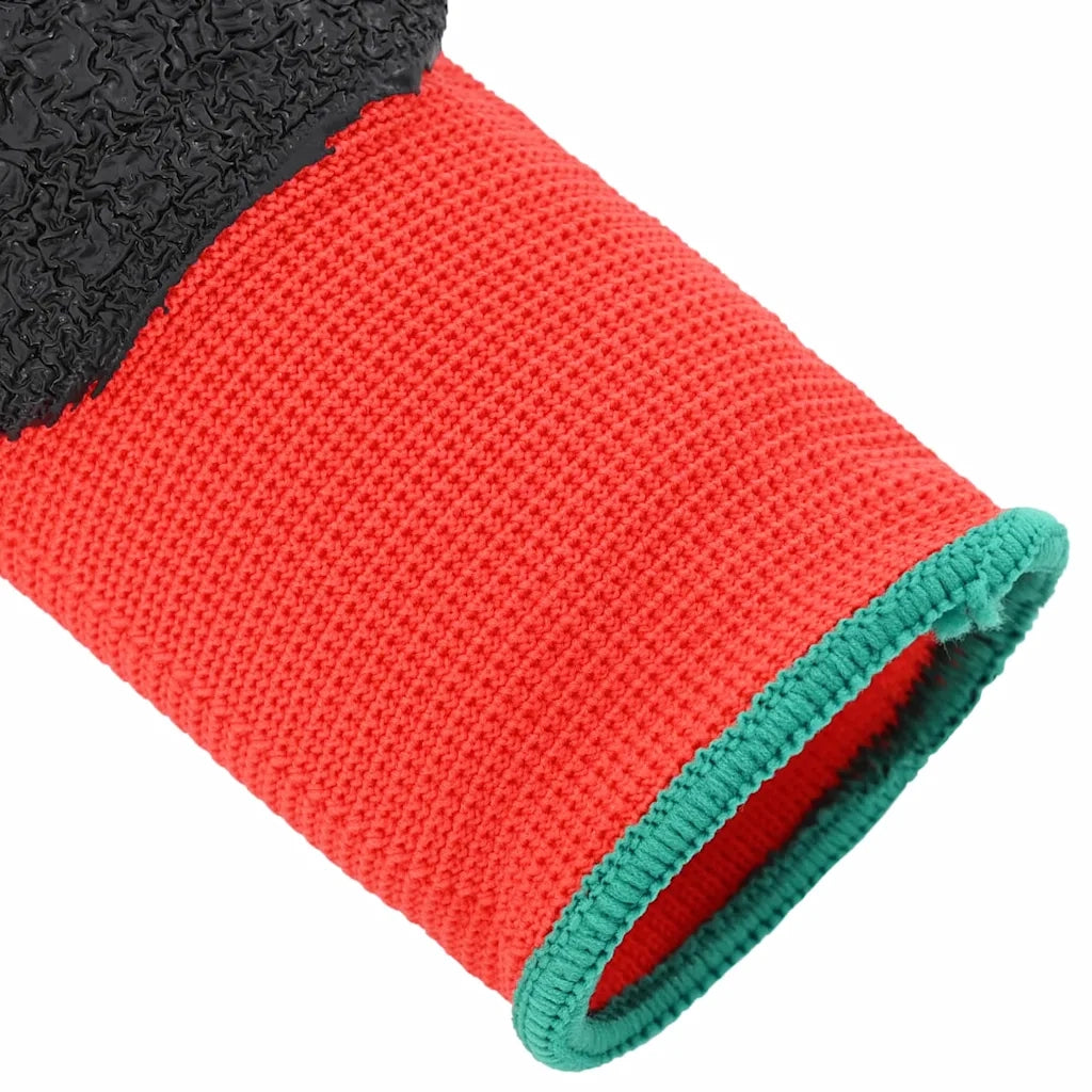 Guanti da Lavoro 24 pcs Rosso e Nero 11 / XXL 42020699