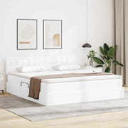 Letto con contenitore e LED con led Bianco Puro 180 x 200 cm