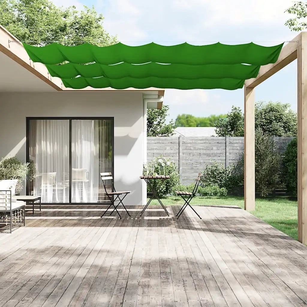 Paravento Verticale-Pannello per balcone Verde Chiaro 100x1000 cm in Tessuto Oxford