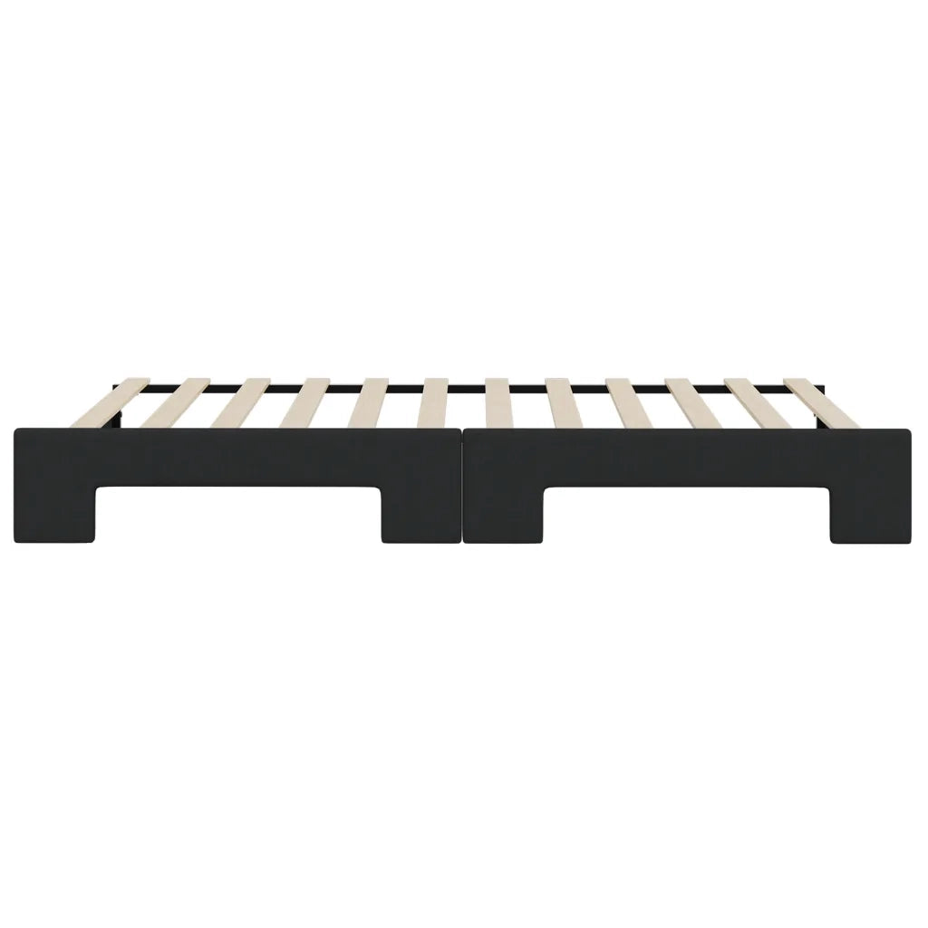 Divano letto | Sof¨¤ letto | Letto singolo Estraibile Nero 100x200 cm in Tessuto