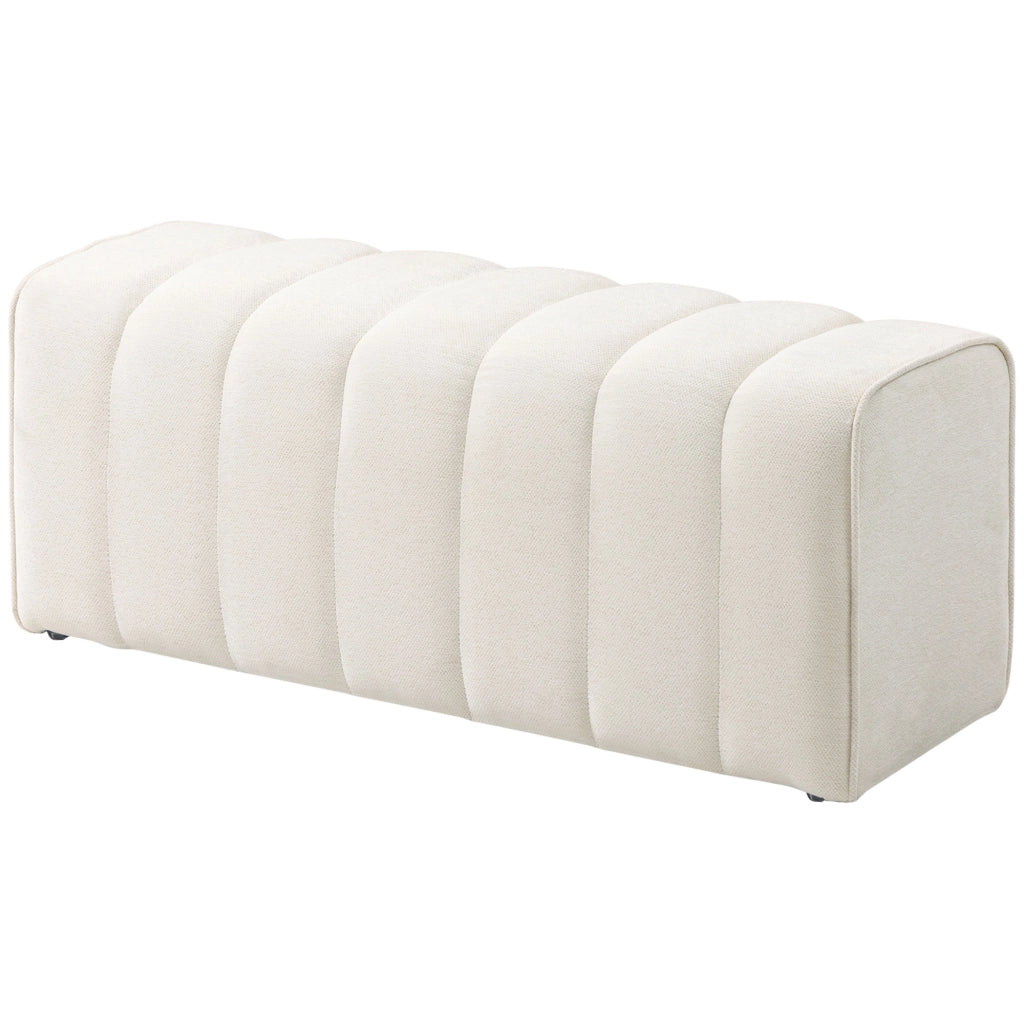 Divano letto 2 posti ¨C zephmum ¨C crema, tessuto, 90x200